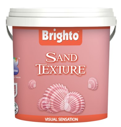 Brighto Sand Texture Exterior Paint – Fine Sand Textured Decorative Coating for Stylish Weather Resistant External Walls